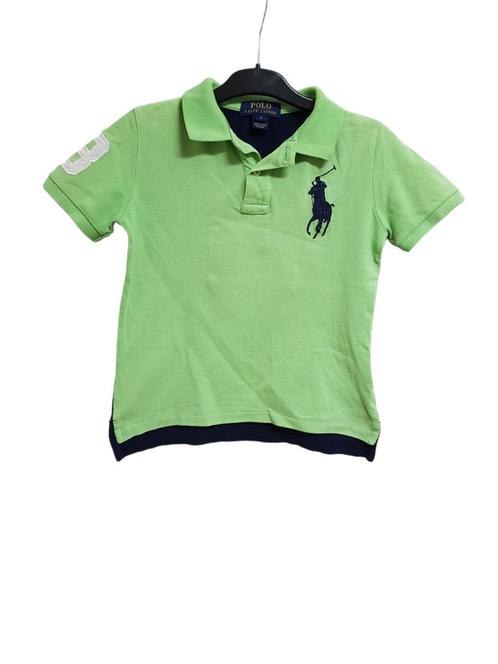 Prachtige groen-blauwe RALPH LAUREN polo in maat 6/116., Kinderen en Baby's, Kinderkleding | Maat 116, Gebruikt, Jongen, Shirt of Longsleeve
