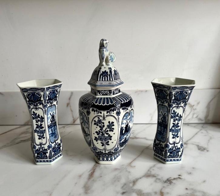 Delfs Blauw 3 - Delig Kaststel by Boch (1969-1979), Antiek en Kunst, Antiek | Keramiek en Aardewerk, Ophalen