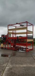 Visser kistenvuller Wibo Palletiseerder Wifo schepbak, Akkerbouw, Aardappeltechniek