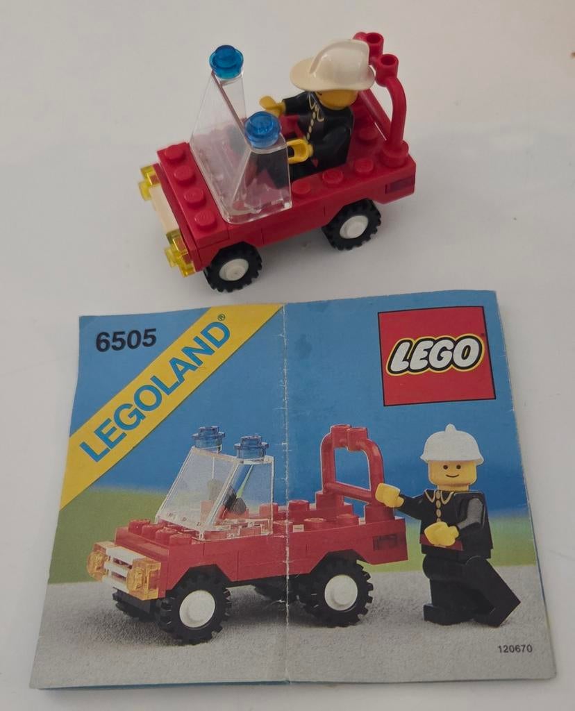Lego Legoland 6505 Fire Chief's Car, Ophalen of Verzenden, Gebruikt, Complete set, Lego