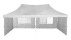 Stabiele PopUp Vouwpaviljoen 3x6 Waterdicht 6 Wanden Wit, Tuin en Terras, Partytenten, Ophalen of Verzenden, Nieuw, Partytent