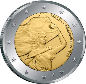 2 euro Malta 2014 - Onafhankelijkheid (UNC) beschikbaar voor biedingen
