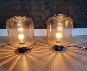 QAZQA Qara Design Tafellampen Set van 2 beschikbaar voor biedingen