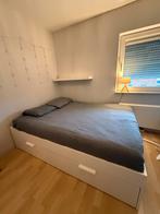 BRIMNES ikea bed 140 x 200 cm, Huis en Inrichting, Slaapkamer | Bedden, Ophalen, Gebruikt, Wit, Tweepersoons