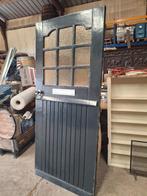 buitendeur met glas-brievenbus-sleutels, hout, zie omsch-fot, Ophalen, Gebruikt, 80 tot 100 cm, Buitendeur