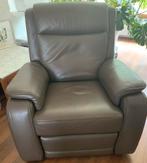 Lederen elektrische relax fauteuil, Huis en Inrichting, Fauteuils, Ophalen, Zo goed als nieuw, 75 tot 100 cm, Leer