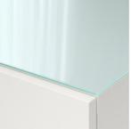 Ikea BESTÅ -Toppaneel van glas, Huis en Inrichting, Kasten | Dressoirs, Ophalen, 50 tot 100 cm, 25 tot 50 cm, Glas