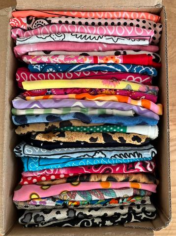 30x vintage sjaal / bandana/ haarband / sjaaltje beschikbaar voor biedingen