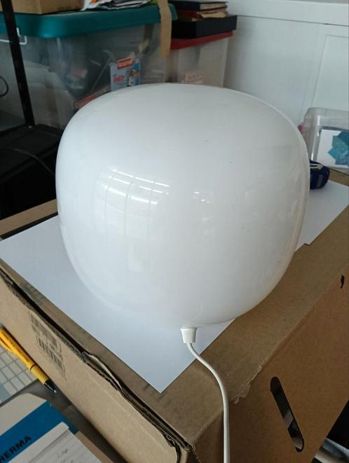 Vintage Verrerie de Vianne vloerlamp bol, Huis en Inrichting, Lampen | Vloerlampen, Zo goed als nieuw, Ophalen of Verzenden