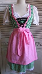 tiroler dirndl jurk schort en blouse maat 34 nr FF 1108, Kleding | Dames, Carnavalskleding en Feestkleding, Verzenden, Kleding
