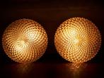 Vintage retro plafonniere plafondlamp wandlamp glas jaren 60, Ophalen of Verzenden, Zo goed als nieuw, Glas, Vintage retro jaren 60 glas Design Mid Century.
