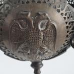 Antieke koperen godslamp wierook brander adelaar, Ophalen of Verzenden