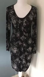 Zwart wit travelstof jurkje, merk Expresso - maat M, Kleding | Dames, Jurken, Maat 38/40 (M), Expresso, Zwart, Ophalen of Verzenden