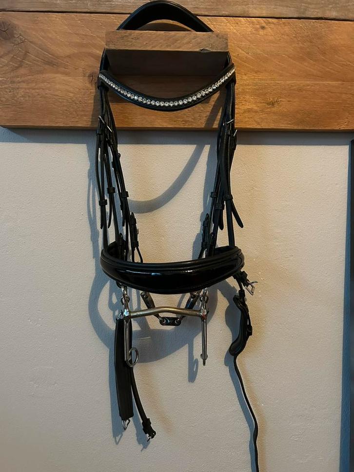 Onwijs mooi stang & trens hoofdstel, Dieren en Toebehoren, Paarden en Pony's | Hoofdstellen en Tuigage, Zo goed als nieuw, Dressuur