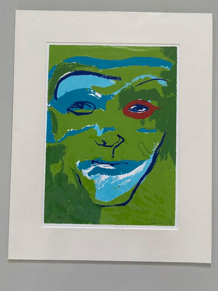 Zeefdruk Rode Oog van Sylvia Kristel, Antiek en Kunst, Kunst | Litho's en Zeefdrukken, Ophalen of Verzenden