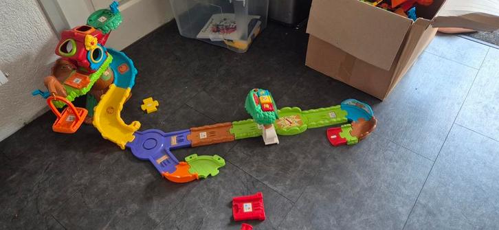 VTech Zoef Zoef Dieren – Veel baanstukken & dieren, Kinderen en Baby's, Speelgoed | Vtech, Zo goed als nieuw, 6 maanden tot 2 jaar