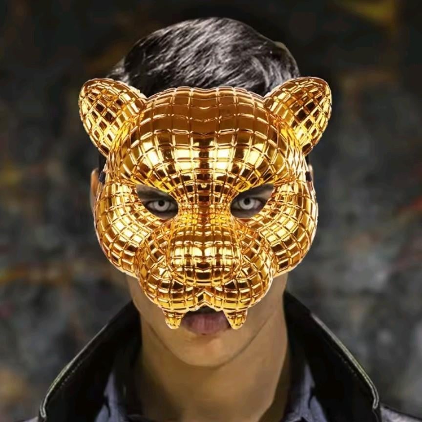 Masker goudkleur fidgetly Squid game vip nieuw, Ophalen of Verzenden, Nieuw