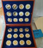 CHINA HOROSCOOP VERGULD VERZILVERD KAVEL 190, Postzegels en Munten, Munten | Azië, Setje, Ophalen of Verzenden, Goud, Centraal-Azië