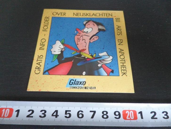 sticker strip goochelaar neusklachten glaxo beconase nevel *, Verzamelen, Stickers, Zo goed als nieuw, Bedrijf of Vereniging, Ophalen