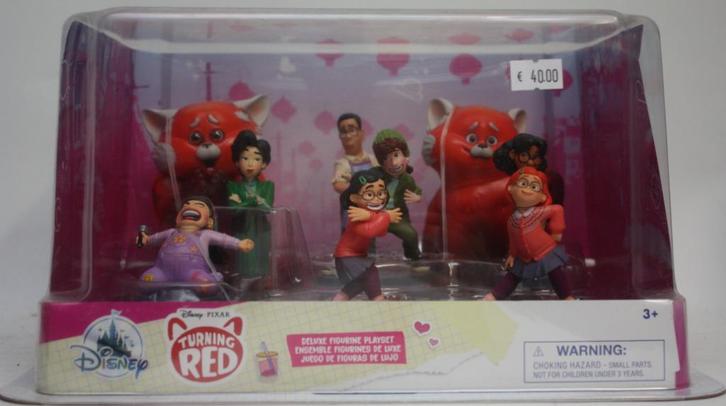 Turning Red pvc set met 10 figuurtjes, Verzamelen, Disney, Nieuw, Verzenden