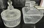 Antieke Glazen Snoepdoosjes Set, Antiek en Kunst, Antiek | Glas en Kristal, Ophalen of Verzenden