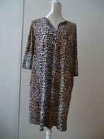 STUDIO ANNELOES--PANTERPRINT JURK-TRAVEL STOF-MT.M, Maat 38/40 (M), Studio Anneloes, Bruin, Ophalen of Verzenden
