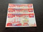 3 x 10 Singapore Dollar biljet, Postzegels en Munten, Bankbiljetten | Azië, Zuidoost-Azië, Ophalen of Verzenden