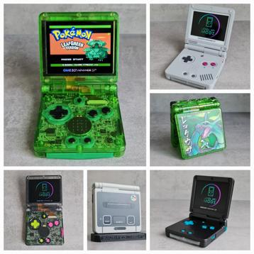 Custom Nintendo Gameboy Advance SP IPS v2 nes, snes & zelda  beschikbaar voor biedingen