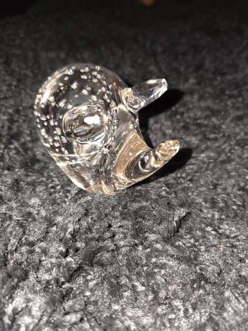 Glazen Varken Presse-papier - Vintage 1980s beschikbaar voor biedingen