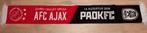 AFC Ajax - PAOK FC Sjaal, Ophalen of Verzenden, Zo goed als nieuw, Ajax, Vaantje of Sjaal