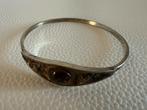 Q175/Vintage Bronzen Amber BRUTALIST armband, Overige materialen, Gebruikt, Verzenden, X
