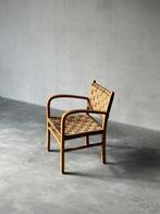 Vintage design Vroom & dreesman houten lounge stoel, Huis en Inrichting, Ophalen, Zo goed als nieuw, Minder dan 50 cm