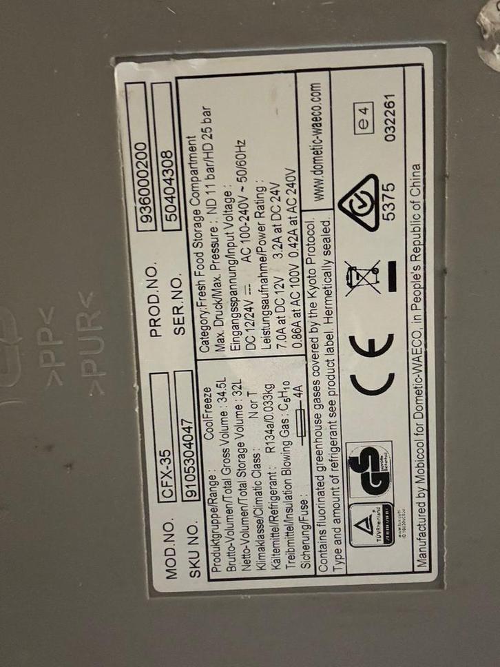 WAECO CoolFreeze CFX-35 Compressor Koelbox, Caravans en Kamperen, Koelboxen, Gebruikt, Koelbox, Compressor, Ophalen