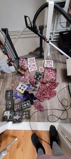 Kerstballen + versiering roze en paars, Diversen, Ophalen