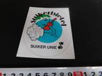 stickers SUIKER UNIE Suikerbietel  strip, Ophalen, Zo goed als nieuw