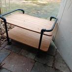 Verrijdbaar tafeltje, Huis en Inrichting, Tafels | Bijzettafels, Ophalen of Verzenden, Zo goed als nieuw, Rechthoekig, Minder dan 55 cm