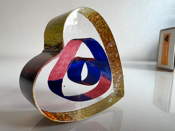 Kosta Boda Art Glass Bertil Vallien ❤️ My Heart 1980, Antiek en Kunst, Kunst | Designobjecten, Ophalen of Verzenden