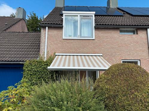 Elektrisch zonnescherm van Somfy – zeer netjes – wegens ver, Tuin en Terras, Zonneschermen, Zo goed als nieuw, Knikarmscherm, Elektrisch