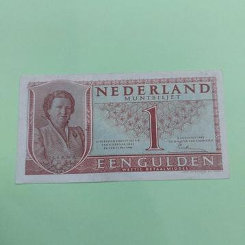 1 gulden Muntbiljet uit 1949 Juliana. In UNC. beschikbaar voor biedingen