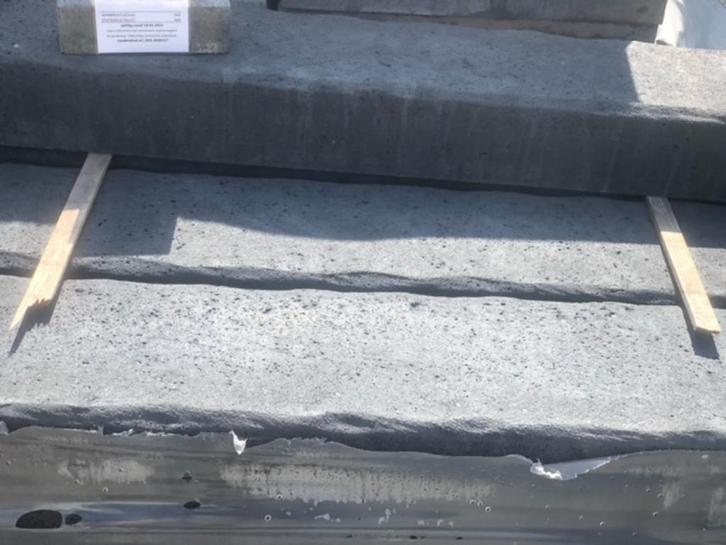 Betonbielzen zwart (antraciet), Tuin en Terras, Bielzen en Borders, Zo goed als nieuw, Biels, Beton, Minder dan 25 cm, 100 tot 200 cm