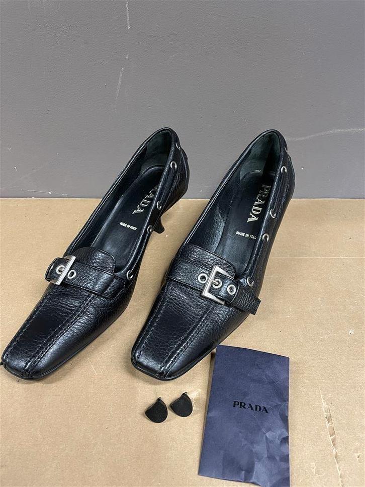 Prada designer pumps maat 39, Kleding | Dames, Schoenen, Zo goed als nieuw, Zwart, Ophalen of Verzenden