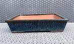 Bonsai schaal blauw-bruin-zwart geglazuurd 32,8x23,7x7,8, Tuin en Terras, Ophalen of Verzenden, Zo goed als nieuw, Minder dan 25 cm