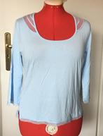 Vintage Laura Ashley baby blauw viscose mix top maat 42/44, Kleding | Dames, Blauw, Maat 42/44 (L), Ophalen of Verzenden, Zo goed als nieuw