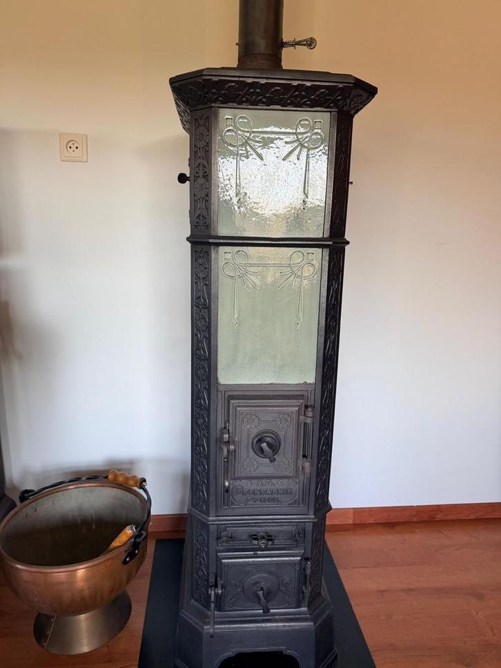 Te koop antieke sursee tegel kachel, Huis en Inrichting, Kachels, Gebruikt, Houtkachel, Hout, Ophalen