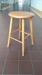 vintage eiken kruk krukje plantentafel retro brocante, Ophalen of Verzenden, Gebruikt, Hout