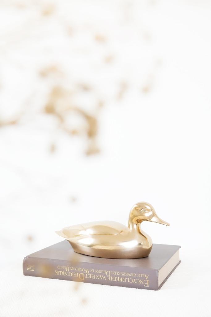 Messing eend - groot, Antiek en Kunst, Antiek | Koper en Brons, Ophalen of Verzenden