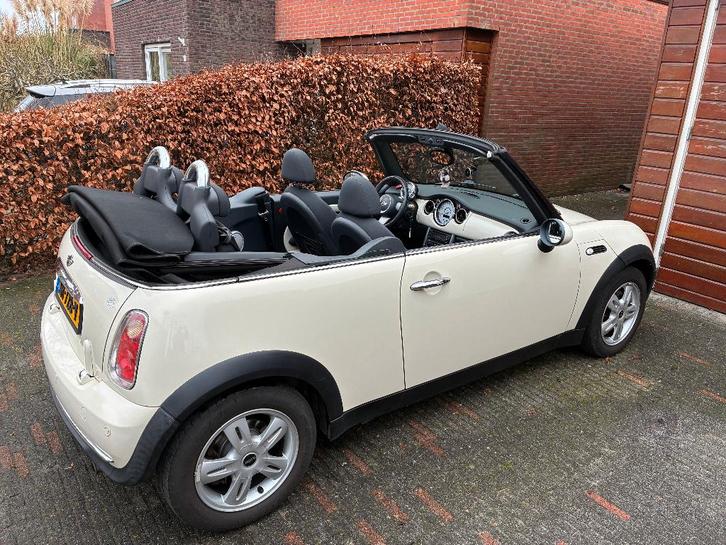 Mini 1.6 16V ONE Cabrio 2008 Wit, Auto's, Mini, Particulier, Cabrio, ABS, Airbags, Boordcomputer, Elektrische buitenspiegels, Elektrische ramen
