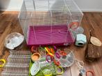 Hamsterkooi met veel extra's, Dieren en Toebehoren, Kooi, Gebruikt, Minder dan 75 cm, Hamster