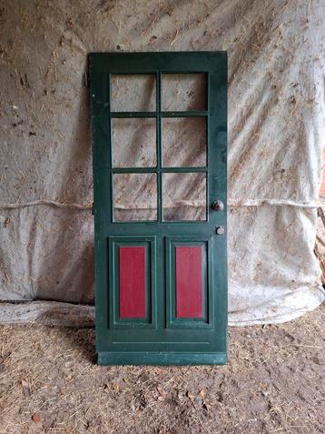 Ouderwetse hardhouten deur boerderij  beschikbaar voor biedingen