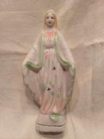 Vintage Madonna Beeldje met Bloemmotief hoogte 21 cm, Ophalen of Verzenden